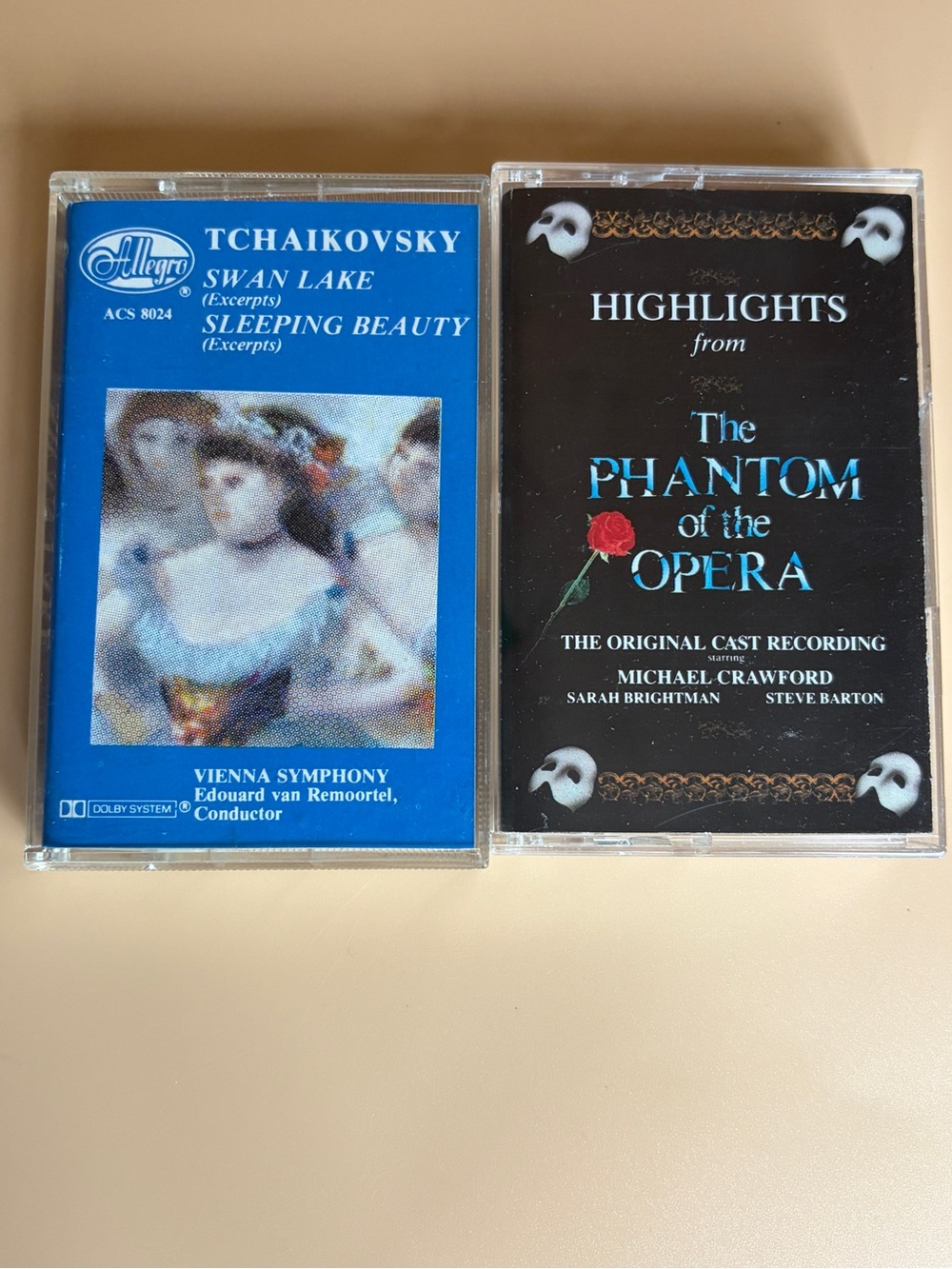 Cassette Tapes Swan Lake & Phantom of the Opera